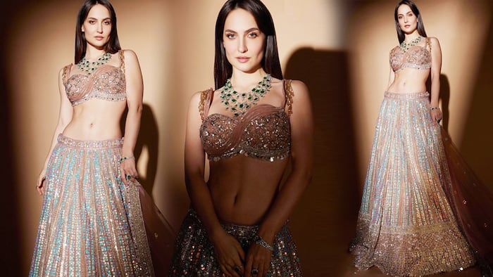 Elli AvrRam Hot and Sexy  Lehenga Photos