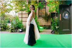 Emma Watson Amplifies Sustainable Fashion in Her Backless Upcycled White Dress | See Photos