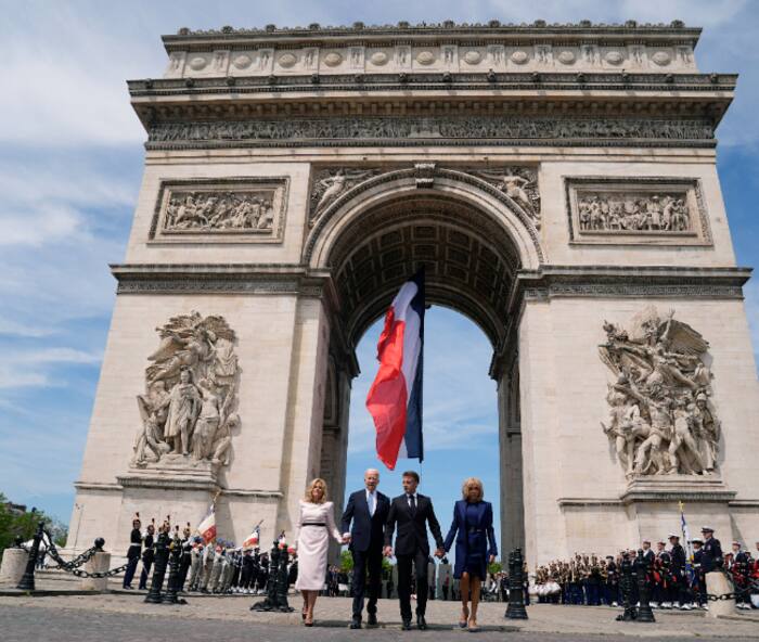 Emmanuel Macron Hosts Joe Biden For State Visit