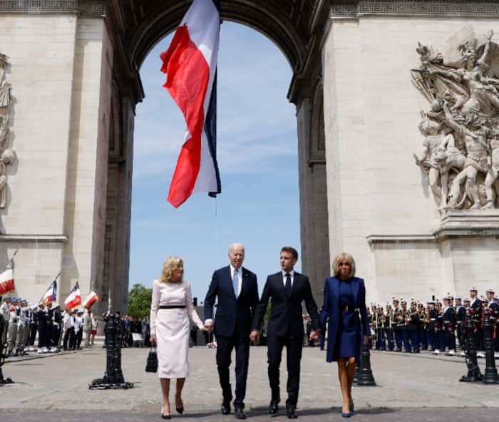 Emmanuel Macron Hosts Joe Biden For State Visit