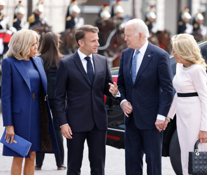 Emmanuel Macron Hosts Joe Biden For State Visit