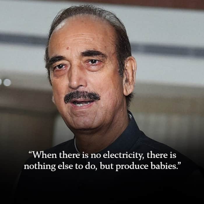 Ex Health Minister Gulam Nabi Azad in increasing population