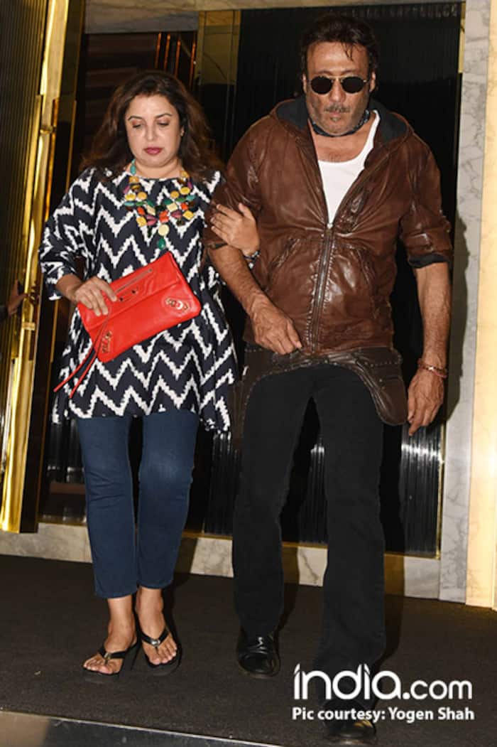 Farah Khan with Jackie Shroff at Rohini Iyer   s birthday bash