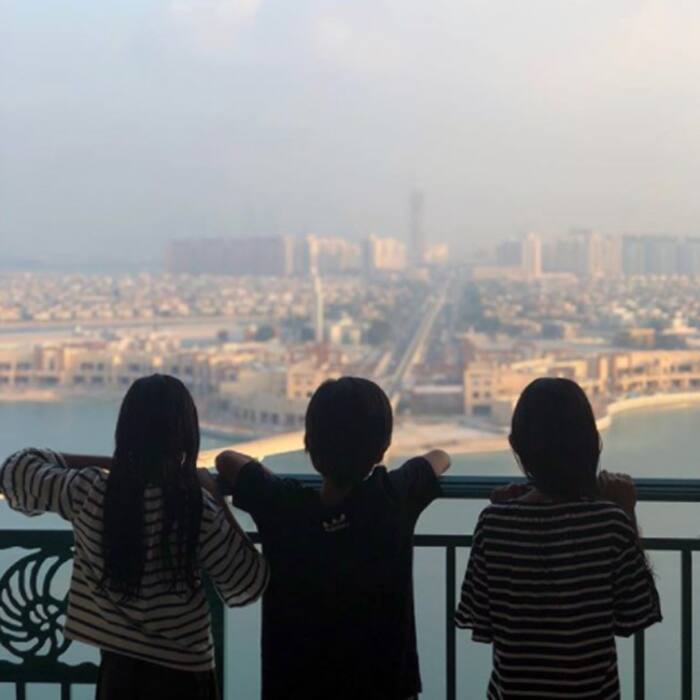 Farah Khan’s kids in Dubai