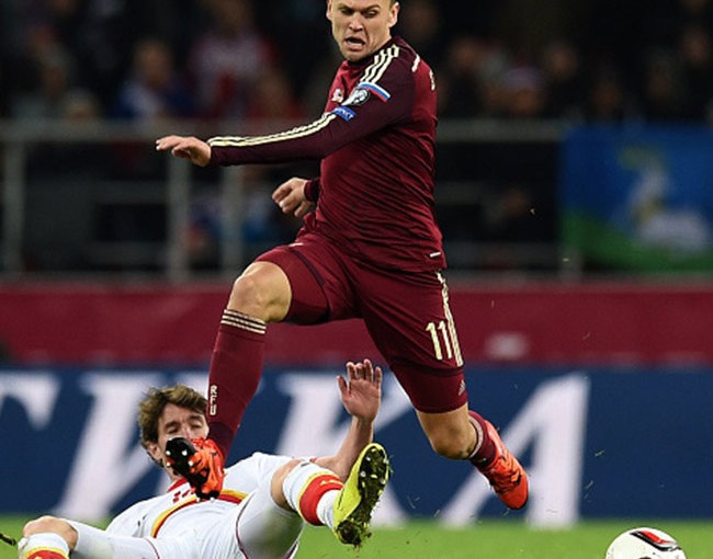 Fedor Smolov of Russia