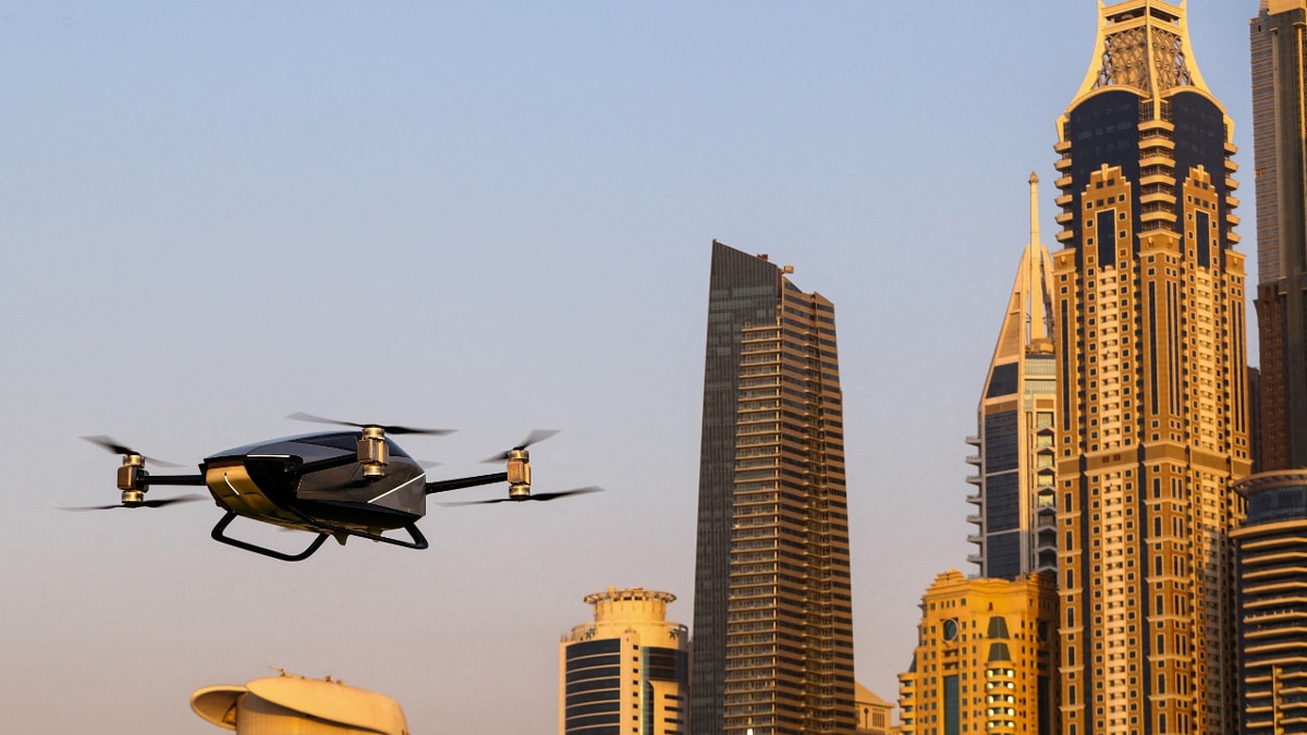 See Pics 'Flying Car' Makes First Public Flight In Dubai