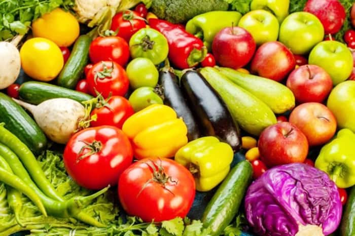 Fruits and Vegetables in Red
