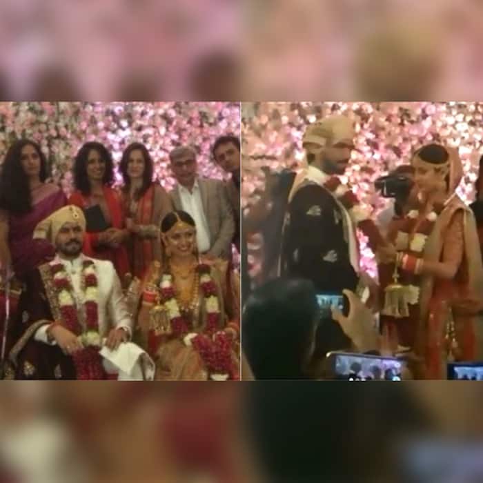 Gaurav Chopra performing wedding rituals with wife Hitisha Cheranda