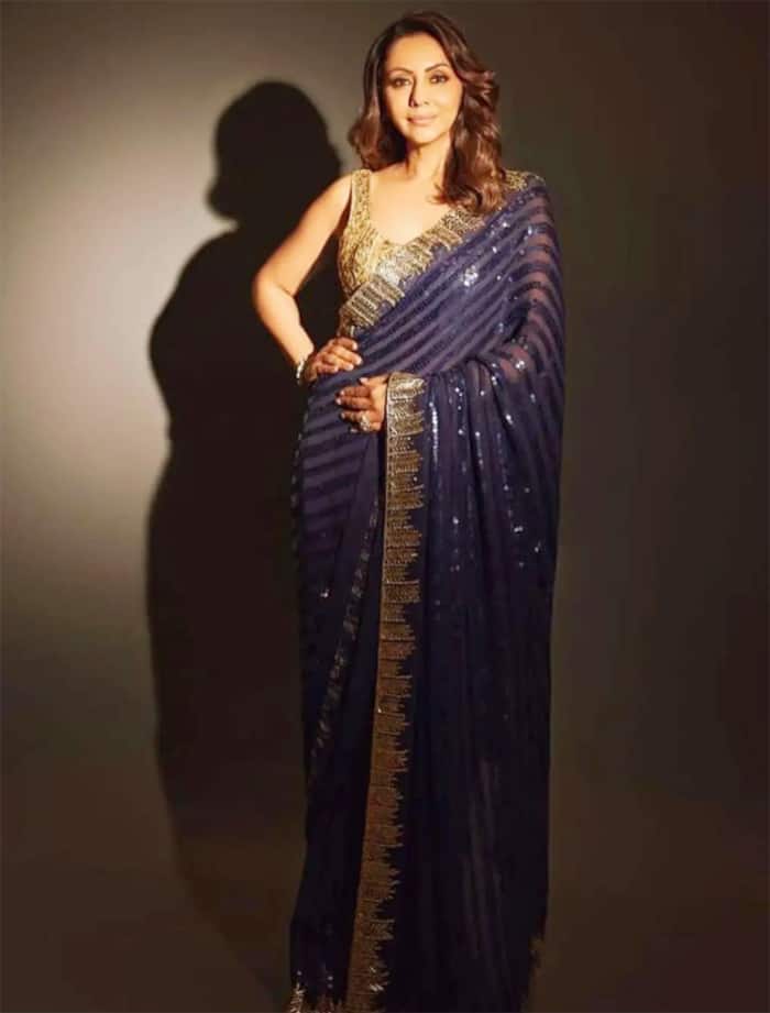 Gauri Khan is an Absolute Stunner in Blue Saree