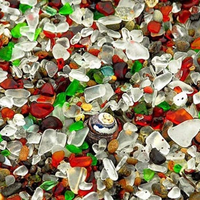 Glass Beach in California