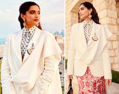In PHOTOS: Sonam Kapoor Ahuja Gives Chic Spin to Skirt With Jacket, Leaves Fans in Qatar Gushing