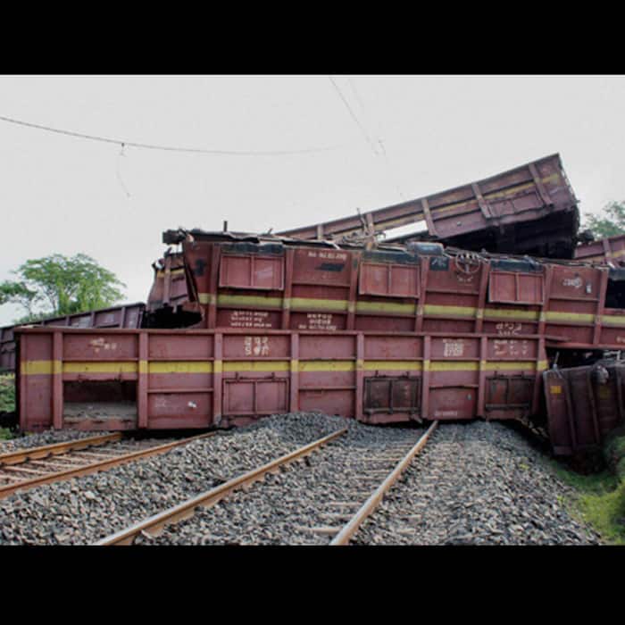 Goods train derailment in West Bengal on April 9  2017