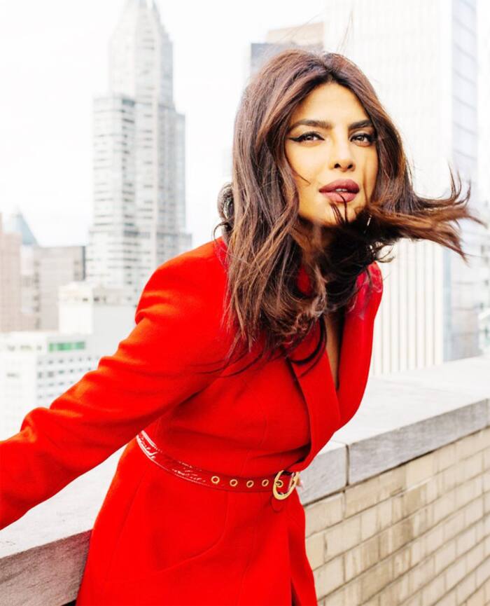 Guess the price of Priyanka Chopras red pantsuit