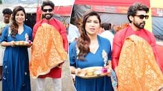 Gurmeet Choudhary And His Pregnant Wife Debina Bonnerjee Welcome Bappa Home For Ganesh Chaturthi 2022- PHOTOS