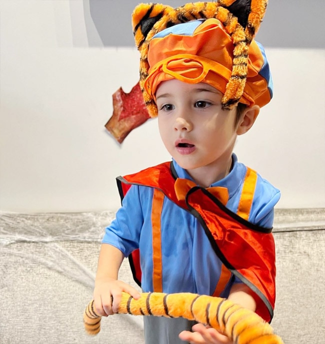 Sunny Leone as Mad Hatter, and Daniel er as Joker on Halloween 2021