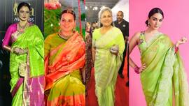 Hariyali Teej 2026: Lime-green sarees are the mood, 10 Bollywood-inspired looks to try