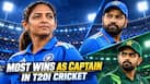 Harmanpreet Kaur to Rohit Sharma to Babar Azam: Captains with most wins in T20I cricket