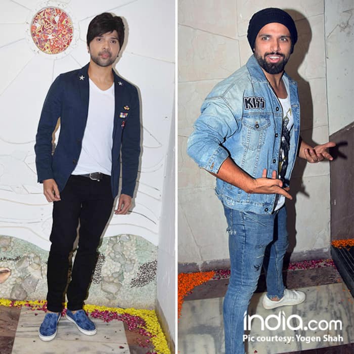 Himesh Reshammiya and Rithvik Dhanjani  at Sandip Sikand’s Diwali bash