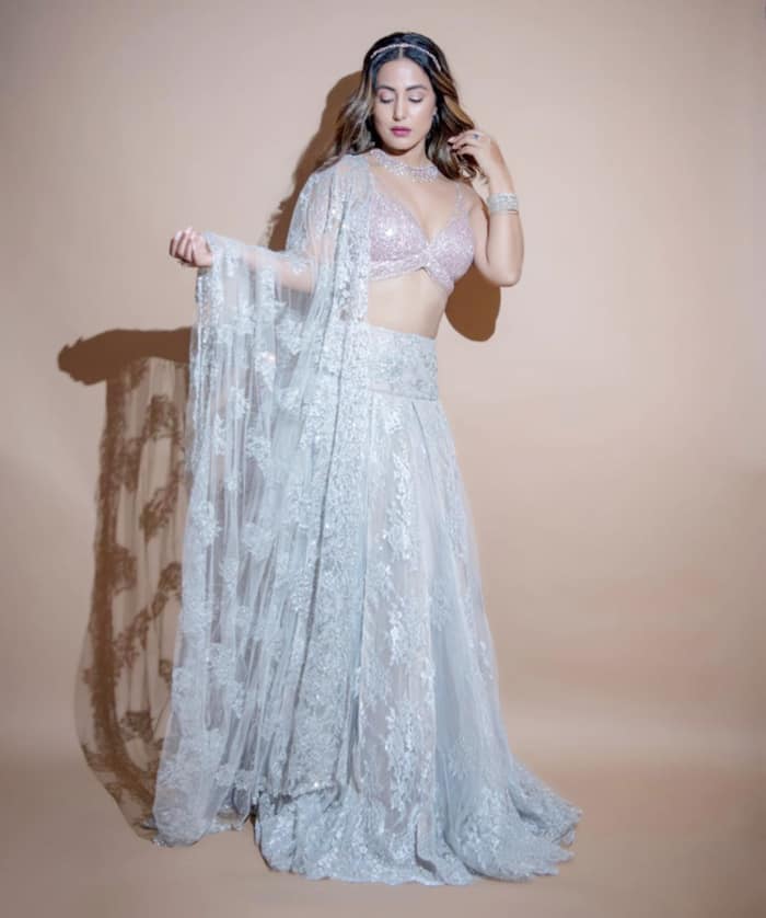 Hina Khan dazzles in sparkly fusion look with lots of diamonds and sass - see pics
