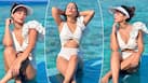 Hina Khan Looks Enthralling in White Monokini, Hat in Maldives – See Hot Beachy Pics