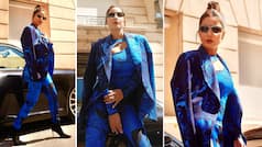Cannes 2022: Hina Khan Aces The Blue Pantsuit Glam Look With Suave - See Viral Photos
