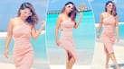 Hina Khan Shares Throwback Beach Pictures in Striped Look From Maldives Vacay