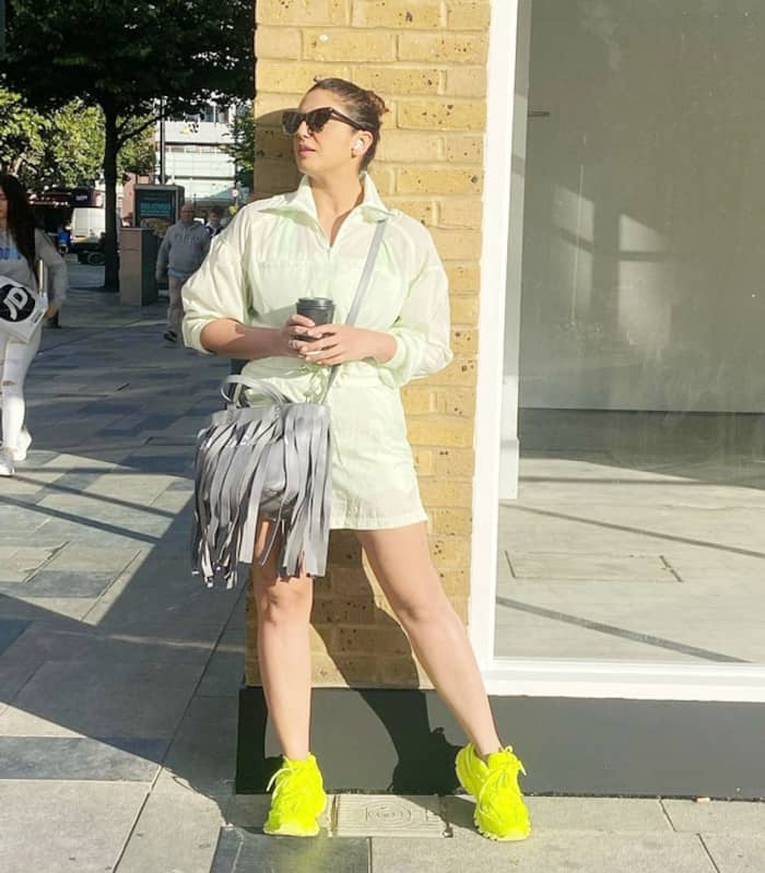 Huma Qureshi Looks Brighter Than Ever as She Slays in Neon Playsuit ...