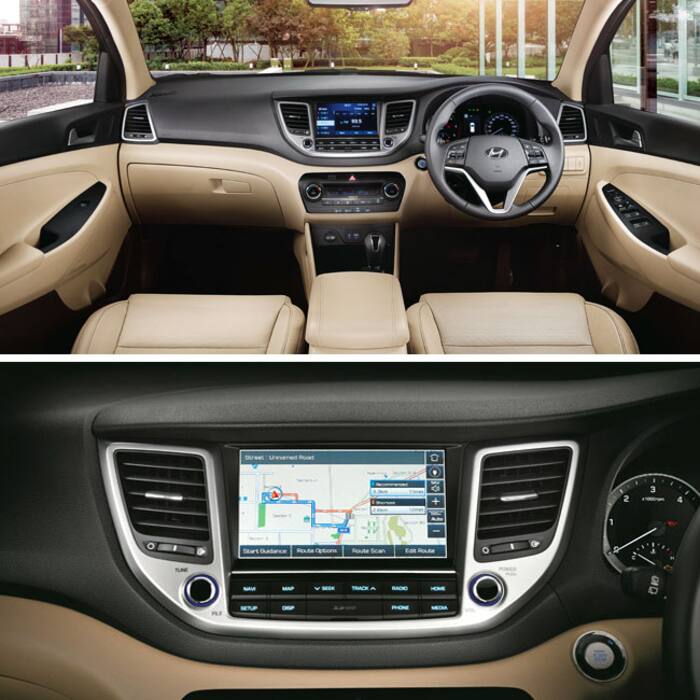 Hyundai Tucson  features 8inch touchscreen system