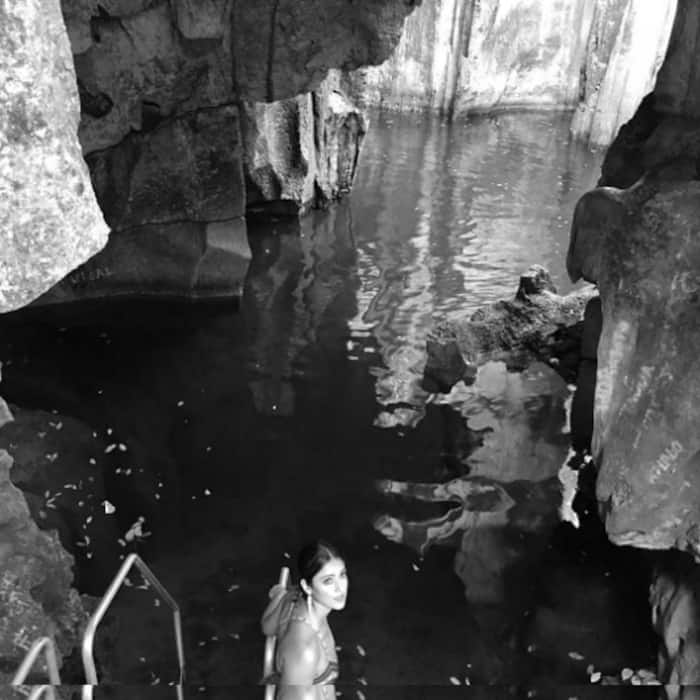 Ileana D’cruz exploring Sawa-i-lu caves of Fiji