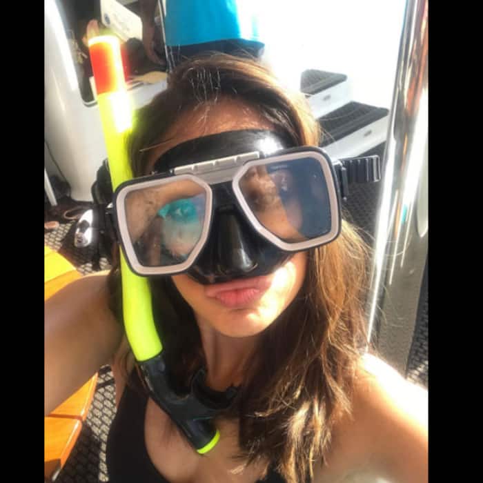 Ileana D’cruz snorkelling in Fiji