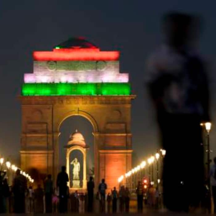 Illuminated India Gate