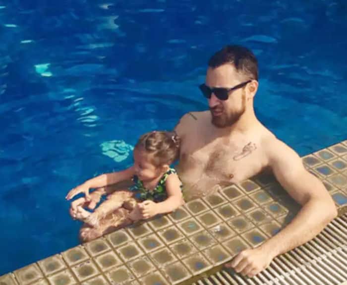 Imran Khan   s tattoo on chest is basically the footprint of his daughter