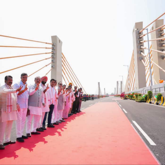 Inauguration ceremony of the Barapullah Phase-III elevated corridor in New Delhi