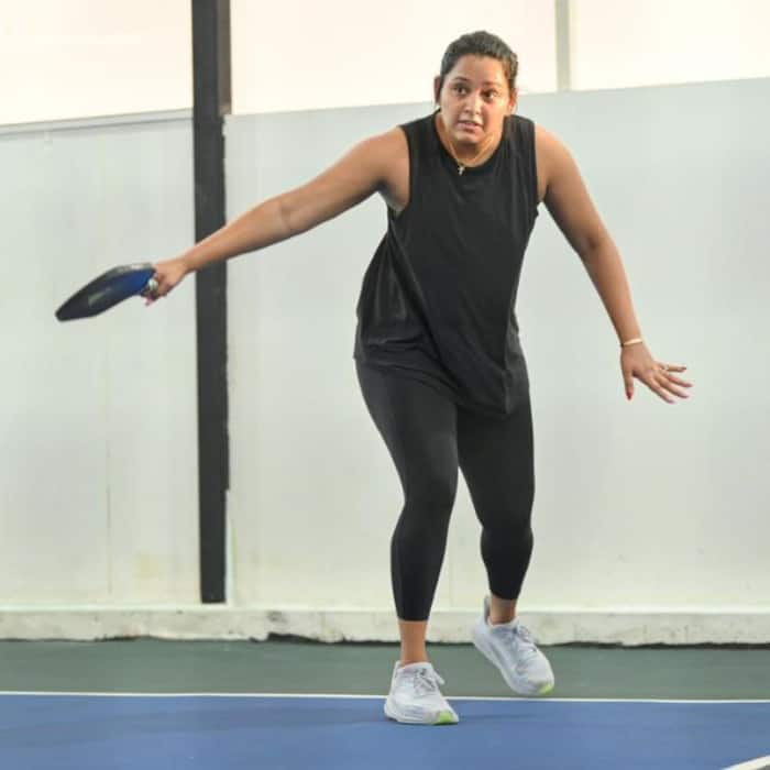 Indian squash star Dipika Pallikal was also seen playing Pickleball with RCB team