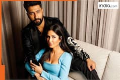 Inside Katrina Kaif-Vicky Kaushal's sea facing home: Minimalistic interior, ceiling lights, brick wall texture and...