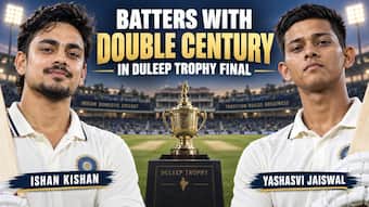 Ishan Kishan to Yashasvi Jaiswal: 5 batters to score DOUBLE CENTURY in Duleep Trophy final