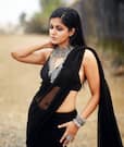 Ishita Dutta Sizzles in Black Smoking Hot Blouse And Matching Saree l PHOTOS