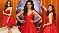 Jasmin Bhasin Wears Red on Red Carpet And Totally Slays in Her Hot Look - See Viral Pics