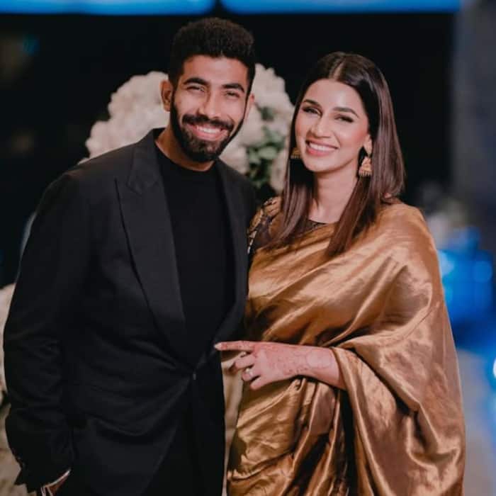Jasprit Bumrah and Sanjana Ganesan