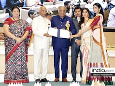 65th National Film Awards: Jhanvi Kapoor, Boney Kapoor receive the honor on behalf of Sridevi
