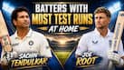Joe Root to Sachin Tendulkar: Batter with most runs at HOME in Test cricket