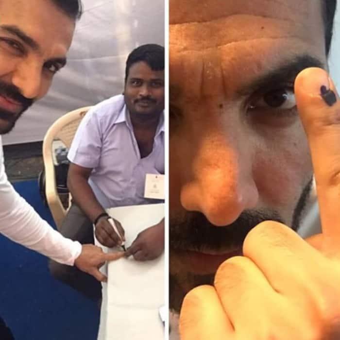 John Abraham shares selfie while casting vote in BMC Elections 2017