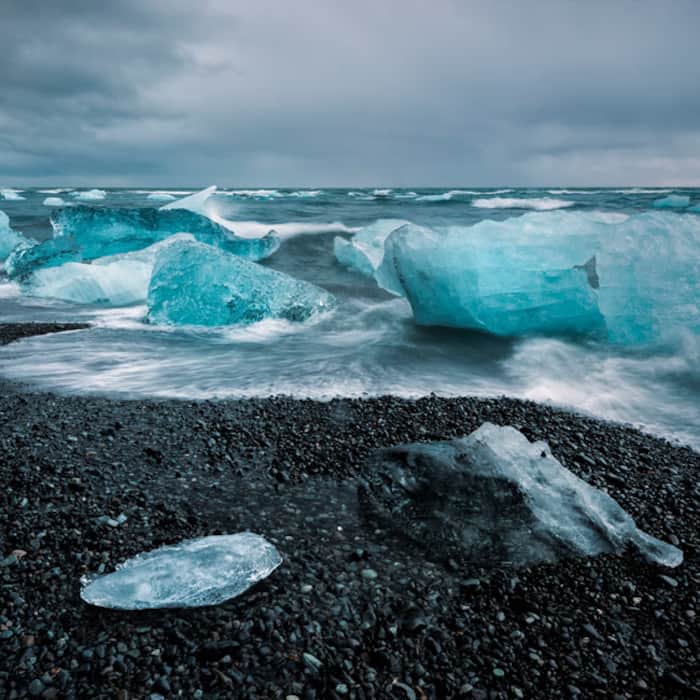 Jokulsarlon beach in Iceland