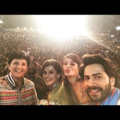 Best pics of Varun Dhawan, Taapsee Pannu and Jacqueline Fernandez during Judwaa 2 promotions