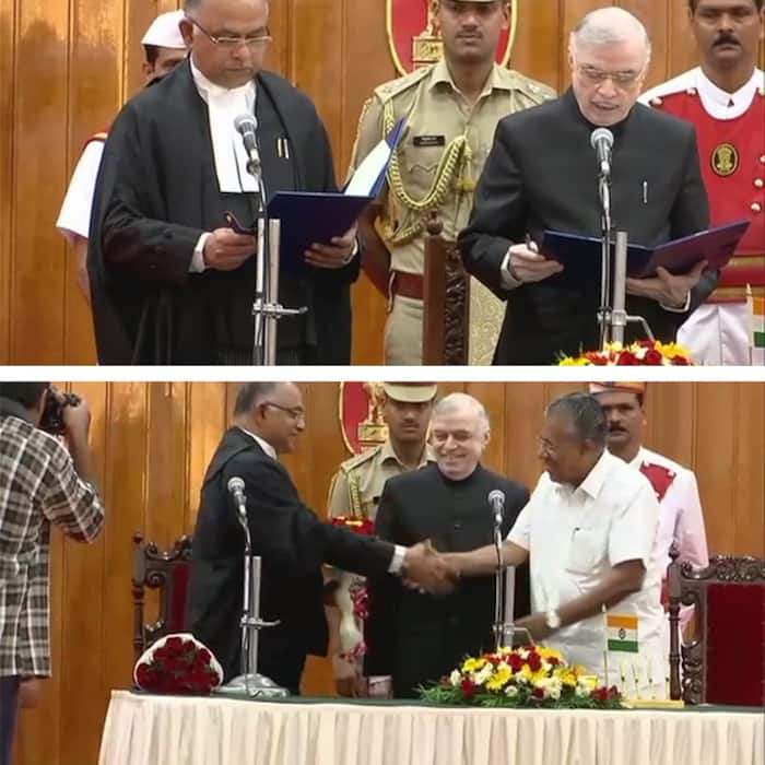 Justice Antony Dominic  swears in as Chief Justice of Kerala High Court in Thiruvananthapuram