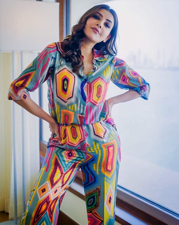 Kajal Aggarwal is One Hot Mommy in Multicoloured Attire
