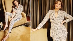 Kajal Aggarwal Dazzles in Photoshoot as She Dons Classy Pantsuit l PHOTOS