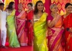 Kajol in Green And Jaya Bachchan in Pink Channel Traditional Bengali Elegance at Durga Puja Pandal- See Viral PICS