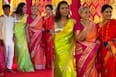 Kajol in Green And Jaya Bachchan in Pink Channel Traditional Bengali Elegance at Durga Puja Pandal- See Viral PICS