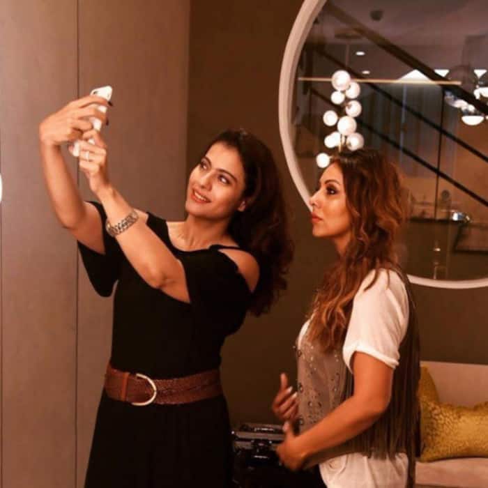 Kajol at Gauri Khan’s store